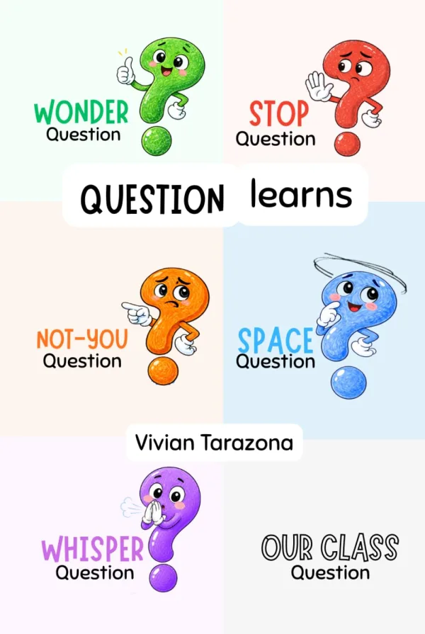 Question Learns: The Complete Collection — Wonder, Stop, Not-You, Space, and Whisper questions in one book by Vivian Tarazona